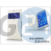Sony xperia z3 (d6603) flipes tok - kalaideng iceland 2 series view cover - white KD-0328