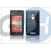 Nokia lumia 925 szilikon hátlap - s-line - fekete PT-1090