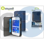 Samsung sm-g130 galaxy young 2 flipes tok kártyatartóval - muvit slim and stand - blue I-MUSNS0122