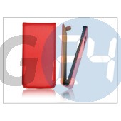 Slim flip bőrtok - sony xperia j (st26i) - piros PT-1217