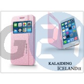 Apple iphone 6 plus flipes tok - kalaideng iceland 2 series view cover - pink KD-0297