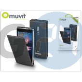 Nokia lumia 925 flipes tok képernyővédő fóliával - muvit slim - black I-MUSLI0292