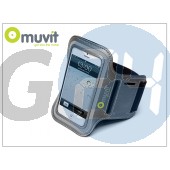 Apple iphone 4/4s/5/5c/5s kartok sportoláshoz - muvit armband - grey I-MUARM0009