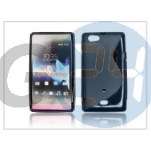 Sony xperia miro (st23i) szilikon hátlap - fekete - s-line PT-639