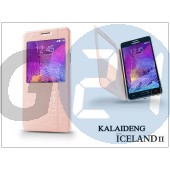 Samsung sm-n910 galaxy note 4 flipes tok - kalaideng iceland 2 series view cover - golden KD-0270
