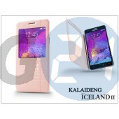 Samsung sm-n910 galaxy note 4 flipes tok - kalaideng iceland 2 series view cover - golden KD-0270