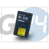 Nokia 100/1616/1800/asha 311 gyári akkumulátor -  li-ion 800 mah - bl-5cb (csomagolás nélküli) NOK-0492