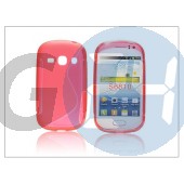 Samsung s6810 galaxy fame szilikon hátlap - s-line - piros PT-1054