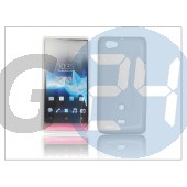 Sony xperia miro (st23i) szilikon hátlap - fehér - s-line PT-904