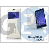 Sony xperia t3 (d5103) flipes tok - kalaideng iceland 2 series view cover - white KD-0311