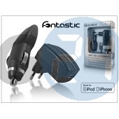 Apple iphone 2/3g/3gs/4/4s töltő szett - usb + hálózati + szivargyújtó töltő - fekete mfi (apple engedélyes) BS-089