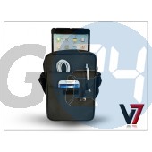 Apple ipad mini/ipad mini 2 + univerzális tablet táska 8.1" méretű készülékig - v7 premium messenger bag - black IM-TDM21BLK