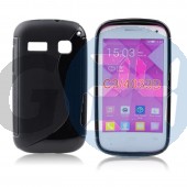 Alcatel ot4033 pop c3 fekete hullámos szilikontok OT4033  E004766