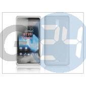 Sony xperia t (lt30p) szilikon hátlap - s-line - fehér PT-848
