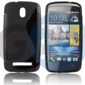 Htc desire 500 fekete hullámos szilikontok Desire 500  E004199