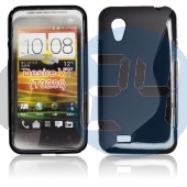Htc desire vt fekete hullámos szilikontok Desire VT  E000590
