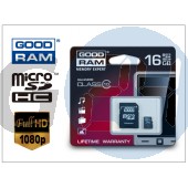 16 gb microsdhc class 10 memóriakártya + sd adapter  GR-018