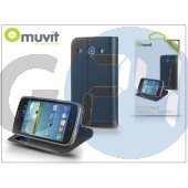 Samsung i8260 galaxy core flipes tok kártyatartóval - muvit slim and stand - black I-MUSNS0029