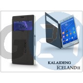Sony xperia z3 (d6603) flipes tok - kalaideng iceland 2 series view cover - black KD-0327