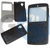 Lg nexus 5 excel kivágott oldaltnyitós tok - fekete Nexus 5  E004838