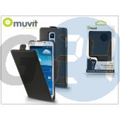 Samsung sm-n910 galaxy note 4 flipes tok képernyővédő fóliával - muvit slim - black I-MUSLI0607