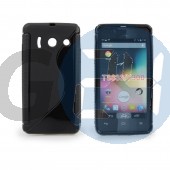 Huawei y300 fekete hullámos szilikontok Y300  E003746