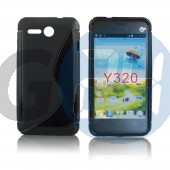 Huawei y320 fekete hullámos szilikontok Y320  E004309