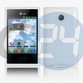 Lg l3 e400 fehér hullámos szilikontok LG L3  E002730