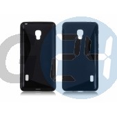 Lg f6 fekete hullámos szilikontok F6  E005340