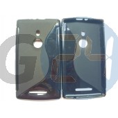 Lumia 925 fekete hullámos szilikontok Lumia 925  E004163