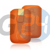 4g forcell egyszínű kihúzós tok narancssárga Univerzális  E005737