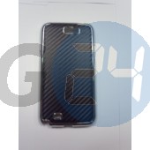 N7100 galaxy note2 fémes kevláros hátlapvédő fekete Note2  E003427