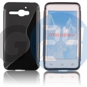 Alcatel ot6010 one touch star fekete hullámos szilikontok OT6010  E004288
