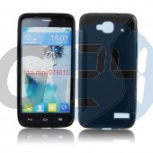 Alcatel 6012 - idol mini fekete hullámos szilikontok OT6012  E005091