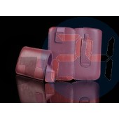 E52 telone egyszínű tépőzáras kihúzós tok light pink E52  E003023