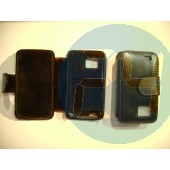 Samsung s5600 oldalt csattos fekete bőr S5600  E001709