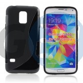 G800 galaxy s5 mini fekete hullámos szilikontok Galaxy S5 mini  E006254