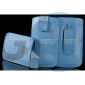 E52 telone egyszínű tépőzáras kihúzós tok babakék E52  E003024