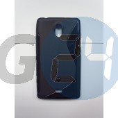 Lt30p xperia t fekete hullámos szilikontok Xperia T  E002117
