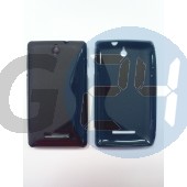 C1605 xperia e fekete hullámos szilikontok Xperia E  E003599