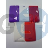 C1605 xperia e pink hullámos szilikontok Xperia E  E003682