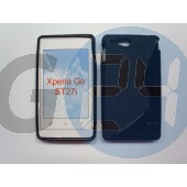 St27i xperia go fekete hullámos szilikontok Xperia Go  E002115